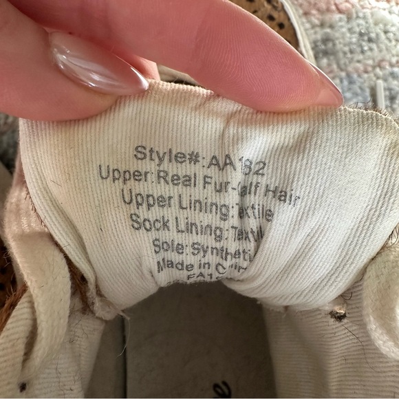 Madewell Sidewalk High-Top Sneakers in Spot Dot Calf Hair - Picture 6 of 9